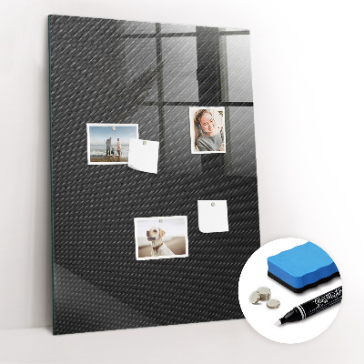 Magnetisch planbord voor de muur van bedrukt glas Donker patroon