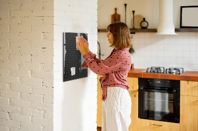 Magnetisch planbord voor de muur van bedrukt glas Donker patroon