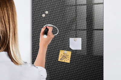 Magnetisch planbord voor de muur van bedrukt glas Donker patroon