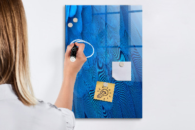 Glazen magneet-memobord voor thuis of op het werk Vogelveer