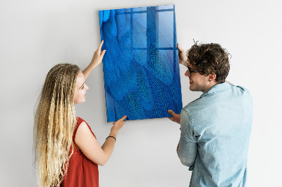 Glazen magneet-memobord voor thuis of op het werk Vogelveer