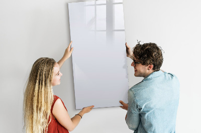 Wandbord van glas magnetisch en uitwisbaar Donkerwitte kleur