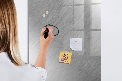 Glazen magneetbord met decoratieve print Metalen flits