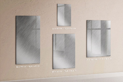 Glazen magneetbord met decoratieve print Metalen flits