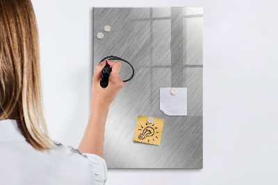 Glazen magneetbord met decoratieve print Metalen flits