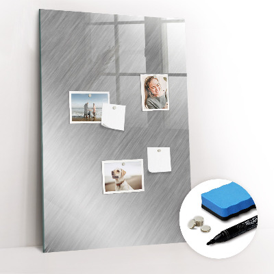 Glazen magneetbord met decoratieve print Metalen flits
