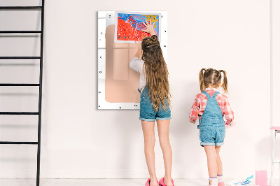 Glazen magneetbord met decoratieve print Takenlijst