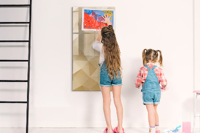 Magnetisch memobord van glas voor aan de muur Abstracte driehoeken