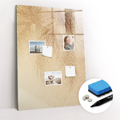 Magnetisch memobord van glas voor aan de muur De schaduw van palmbladeren