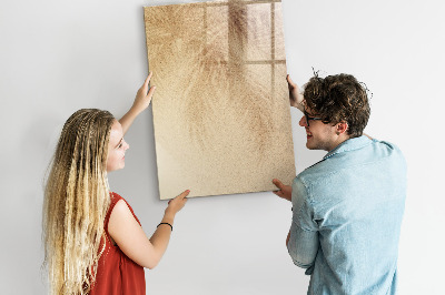 Magnetisch memobord van glas voor aan de muur De schaduw van palmbladeren