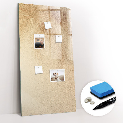 Magnetisch memobord van glas voor aan de muur De schaduw van palmbladeren