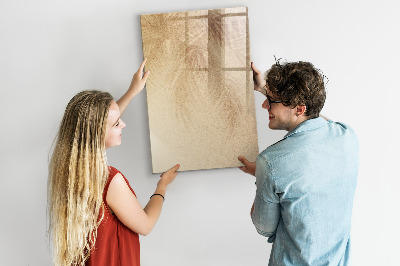 Magnetisch memobord van glas voor aan de muur De schaduw van palmbladeren