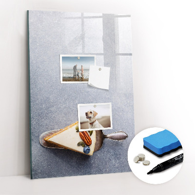 Magnetisch memobord van glas voor aan de muur Een fluitje van een cent