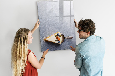 Magnetisch memobord van glas voor aan de muur Een fluitje van een cent