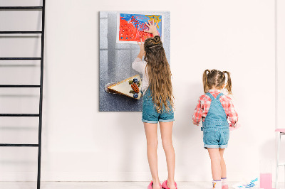 Magnetisch memobord van glas voor aan de muur Een fluitje van een cent