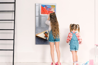 Magnetisch memobord van glas voor aan de muur Een fluitje van een cent