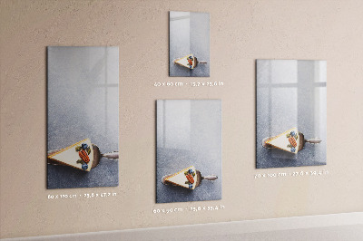 Magnetisch memobord van glas voor aan de muur Een fluitje van een cent