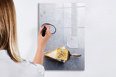 Magnetisch memobord van glas voor aan de muur Een fluitje van een cent