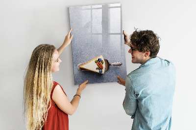 Magnetisch memobord van glas voor aan de muur Een fluitje van een cent