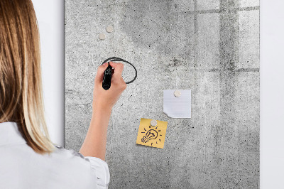 Glazen magneetbord met decoratieve print Licht beton