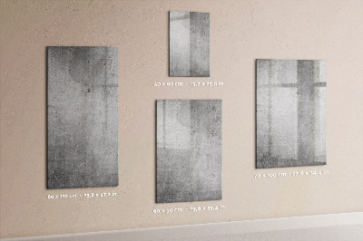 Glazen magneetbord met decoratieve print Licht beton