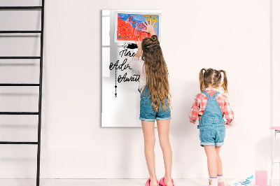 Wandbord van glas magnetisch en uitwisbaar Avontuur