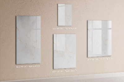 Glazen magneetbord met decoratieve print Elegant marmer