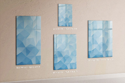 Wandbord van glas magnetisch en uitwisbaar Abstracte driehoeken