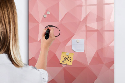 Wandbord van glas magnetisch en uitwisbaar Abstracte driehoeken
