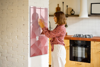 Wandbord van glas magnetisch en uitwisbaar Abstracte driehoeken