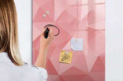 Wandbord van glas magnetisch en uitwisbaar Abstracte driehoeken
