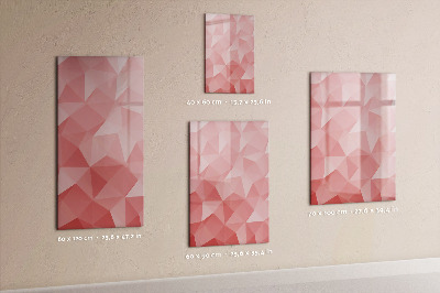 Wandbord van glas magnetisch en uitwisbaar Abstracte driehoeken