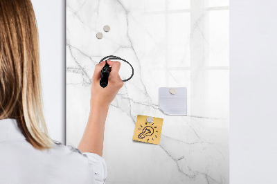 Magnetisch memobord van glas voor aan de muur Decoratief marmer