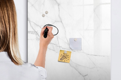Magnetisch memobord van glas voor aan de muur Decoratief marmer