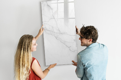 Magnetisch memobord van glas voor aan de muur Decoratief marmer