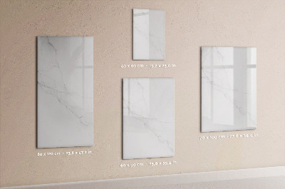 Magnetisch memobord van glas voor aan de muur Decoratief marmer