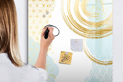 Glazen magneetbord met decoratieve print Decoratieve abstractie