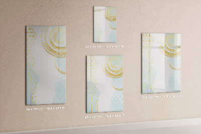 Glazen magneetbord met decoratieve print Decoratieve abstractie