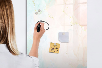 Wandbord van glas magnetisch en uitwisbaar Pastel abstractie