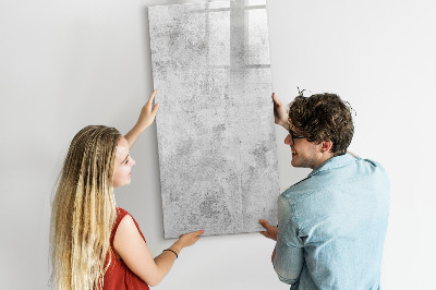 Glazen magneetbord met decoratieve print Betonnen muur