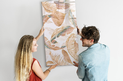 Wandbord van glas magnetisch en uitwisbaar Vogelveerpatroon