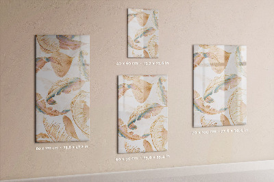 Wandbord van glas magnetisch en uitwisbaar Vogelveerpatroon