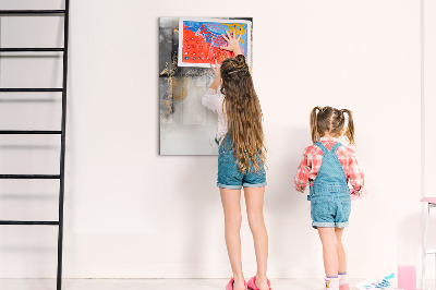 Magnetisch memobord van glas voor aan de muur Marmeren abstractie