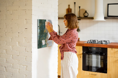 Glazen magneetbord met decoratieve print Decoratief patroon