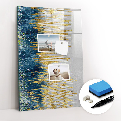 Wandbord van glas magnetisch en uitwisbaar Decoratief patroon