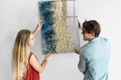 Wandbord van glas magnetisch en uitwisbaar Decoratief patroon