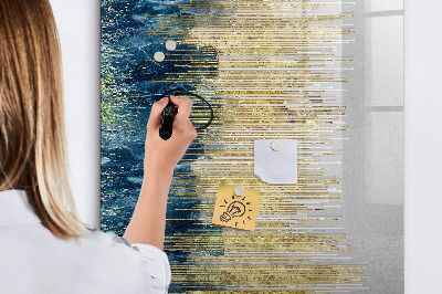 Wandbord van glas magnetisch en uitwisbaar Decoratief patroon