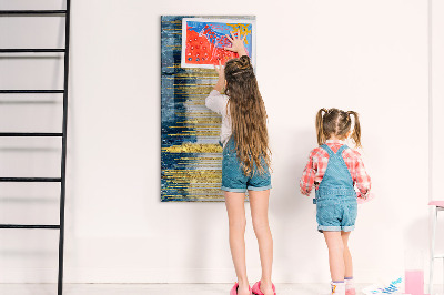 Wandbord van glas magnetisch en uitwisbaar Decoratief patroon