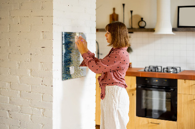 Wandbord van glas magnetisch en uitwisbaar Decoratief patroon