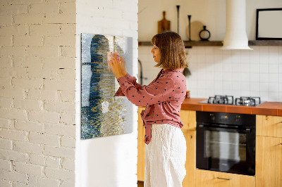 Wandbord van glas magnetisch en uitwisbaar Decoratief patroon